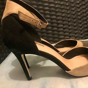 Call It Spring Suede Strappy Heels Size 9